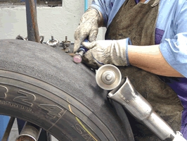 Escariação de pneus